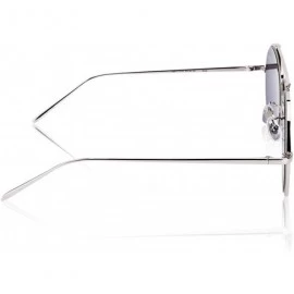 Square Retro Metal Frame Polarized Sunglasses - CC18HT2RGNE $28.23