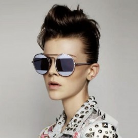 Square Retro Metal Frame Polarized Sunglasses - CC18HT2RGNE $13.15