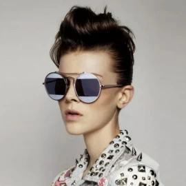 Square Retro Metal Frame Polarized Sunglasses - CC18HT2RGNE $28.23