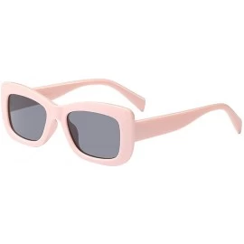 Wayfarer Fashion Rectangle UV Protection Sunglasses for Women Swimming Pool Driving - Pink - C418G7Y677N $18.73