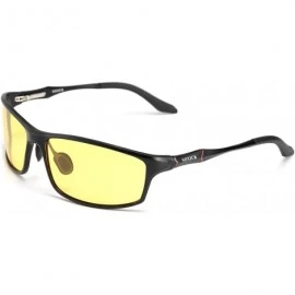 Sport Night Driving Glasses HD Polarized Anti-Glare Lenses Reduced Eye Strain Men Women - Black-2 - C418022MOMZ $25.00