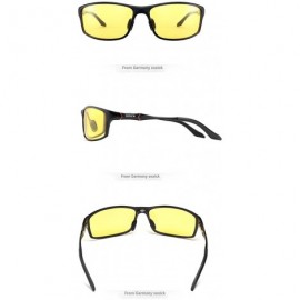 Sport Night Driving Glasses HD Polarized Anti-Glare Lenses Reduced Eye Strain Men Women - Black-2 - C418022MOMZ $25.00