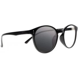 Round Mens TR90 Round Frame Transition Photochromic Bifocal Reading Glasses Sunglasses Readers - Wood Black - C818L0YUXK2 $43.80
