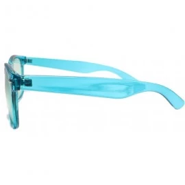 Square Men or Women Classic Vintage 90s Horn Rimmed Retro Style Sun Glasses - C318URIKHK6 $12.11