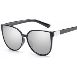 Cat Eye Sunglasses Fashion Glasses Sunglass - Silver - CD198UDUGTR $22.92