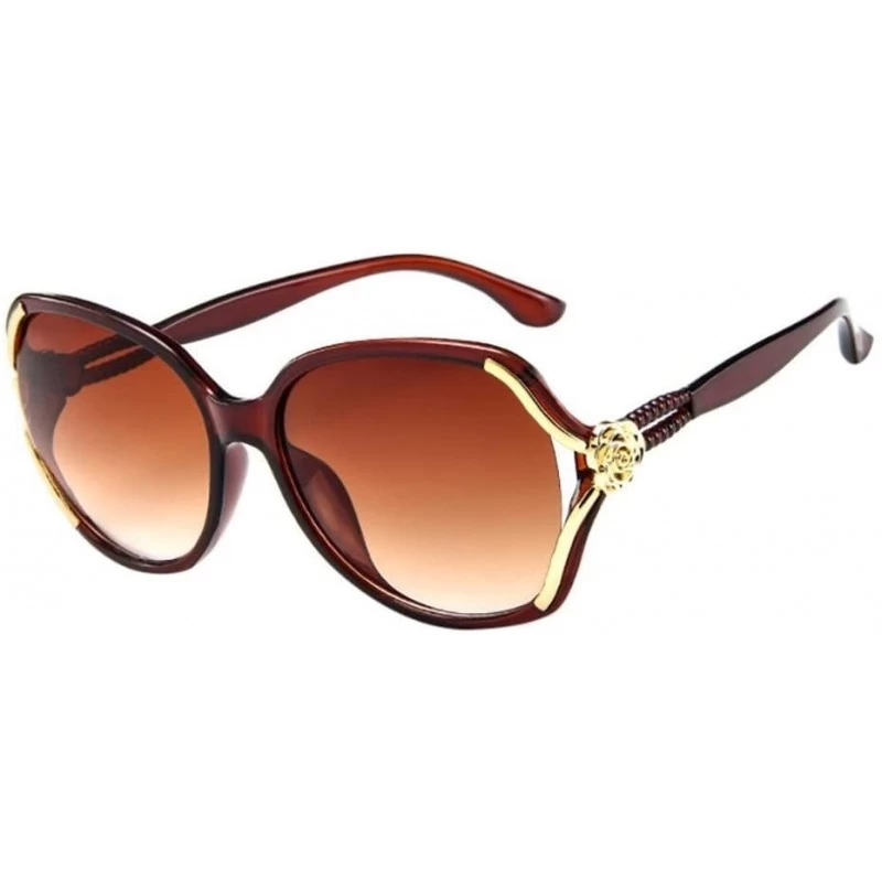 Aviator Mens Womens Rose Big Frame Sunglasses Retro Eyeglasses Eyewear (as picture show - Multicolor A) - C218EOOCDGC $19.99