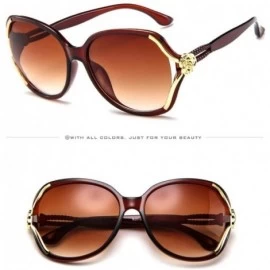 Aviator Mens Womens Rose Big Frame Sunglasses Retro Eyeglasses Eyewear (as picture show - Multicolor A) - C218EOOCDGC $19.99