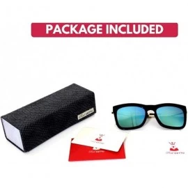 Oval Trendy Fashion Handmade Acetate Square Sunglasses with Quality UV CR39 Lens Gift Pakcage Included - CU18RDE38MC $77.22