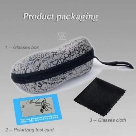 Sport Polarized Sunglasses Goggles Eyewear Protection - Silver Black - CX18M9HIUUH $16.80
