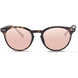 Round Vintage Inspired Small Round Sunglasses for Men or Women - Tortoise Pink - CX18DUSADAK $11.54