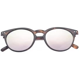 Round Vintage Inspired Small Round Sunglasses for Men or Women - Tortoise Pink - CX18DUSADAK $11.54
