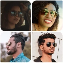 Aviator Polarized Aviator Sunglasses for Men Women Memory Metal Lightweight Frame - Black - C918NGM6ZS7 $18.71