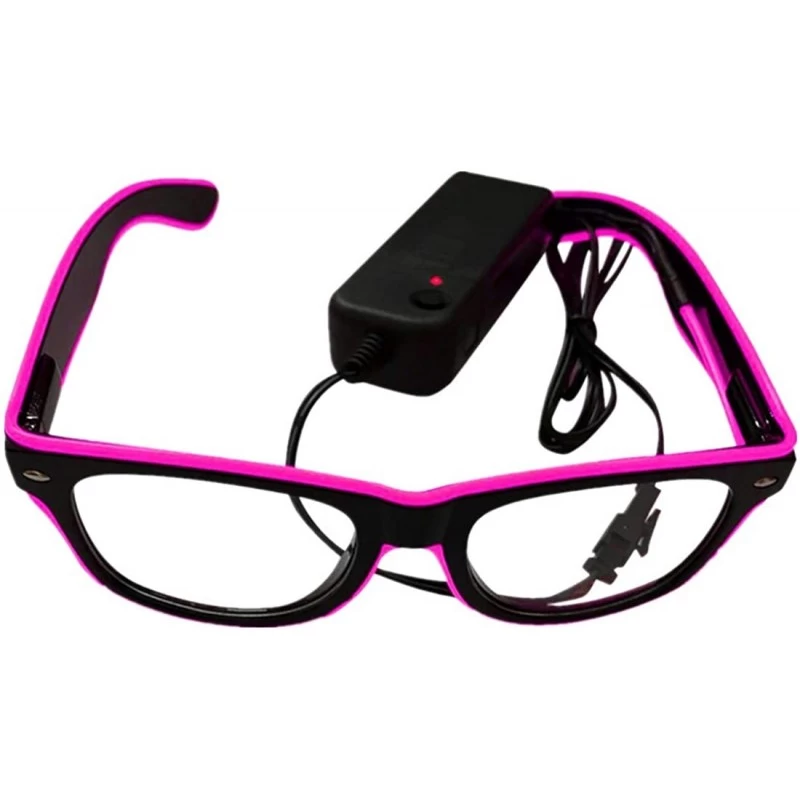 Oversized Womens Mens LED Glasses GorNorriss - Pink - CR18QKA5H3O $8.12