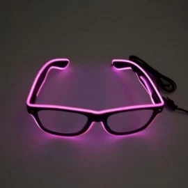 Oversized Womens Mens LED Glasses GorNorriss - Pink - CR18QKA5H3O $8.12