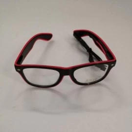 Oversized Womens Mens LED Glasses GorNorriss - Pink - CR18QKA5H3O $16.24