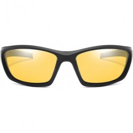 Goggle Polarized Wrap Around Sport Sunglasses Cycling Running Driving Baseball Glasses - CS18NYZ02GM $13.54