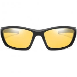 Goggle Polarized Wrap Around Sport Sunglasses Cycling Running Driving Baseball Glasses - CS18NYZ02GM $13.54