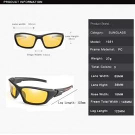 Goggle Polarized Wrap Around Sport Sunglasses Cycling Running Driving Baseball Glasses - CS18NYZ02GM $23.39