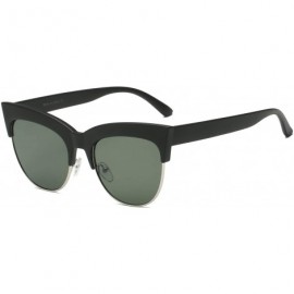 Cat Eye Women Round Cat Eye Fashion Sunglasses - Olive - CT18WTI8S7R $41.80