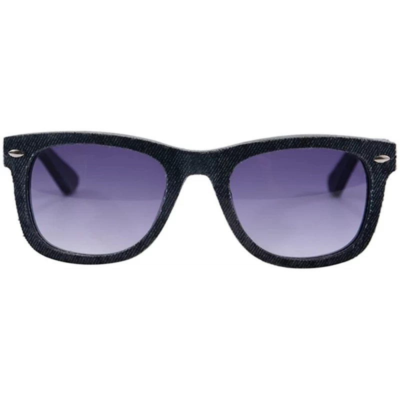 Wayfarer Denim Frame UV400 Polarized Sunglasses Women/Men Summer Glasses-SG008 - C4 - C318DQ3HHW6 $44.85