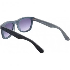 Wayfarer Denim Frame UV400 Polarized Sunglasses Women/Men Summer Glasses-SG008 - C4 - C318DQ3HHW6 $44.85