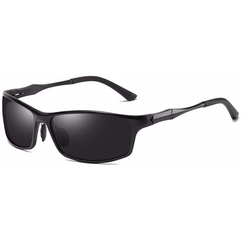 Sport Sunglasses Aluminum Magnesium Sunglasses Men Polarizer Sports Sunshine Driving - A - C218Q06XMCA $33.30