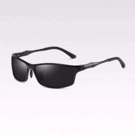 Sport Sunglasses Aluminum Magnesium Sunglasses Men Polarizer Sports Sunshine Driving - A - C218Q06XMCA $33.30