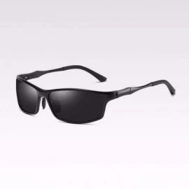 Sport Sunglasses Aluminum Magnesium Sunglasses Men Polarizer Sports Sunshine Driving - A - C218Q06XMCA $58.09