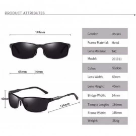 Sport Sunglasses Aluminum Magnesium Sunglasses Men Polarizer Sports Sunshine Driving - A - C218Q06XMCA $58.09