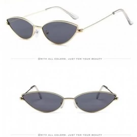 Cat Eye Small Cute Sexy Cat Eye Sunglasses Women Retro Black Red Pink Cateye Sun Glasses - C3 - CA18R5U0MUO $49.11