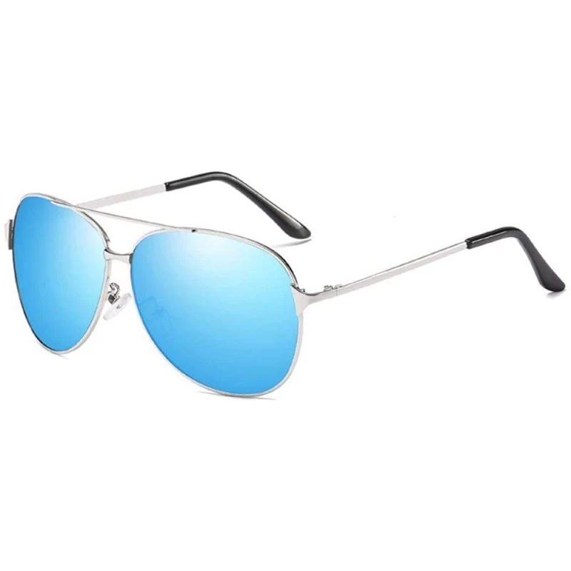 Aviator Male Polarized Sunglasses anti-glare polarized driving Sunglasses - E - C918Q7XXUXH $53.62