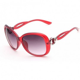 Oversized Polarized Sunglasses Protection Glasses Festival - Red - C018TOI952U $35.24