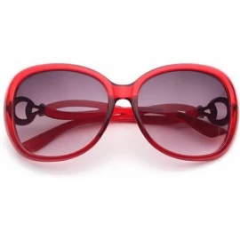 Oversized Polarized Sunglasses Protection Glasses Festival - Red - C018TOI952U $30.04