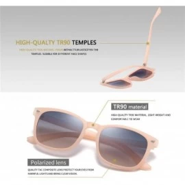 Square Polarized Sunglasses Fashion Flexible Glasses - CO197T09IT3 $60.17