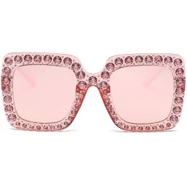 Sport Glasses- Womens Fashion Artificial Diamond Cat Ear Quadrate Metal Frame Brand Classic - 8131c - C418RS4STOC $23.25
