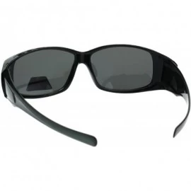 Rectangular Womens Polarized Lens Lightweight 60mm Fit Over Sunglasses - Green - CF18EN7EI6T $14.79