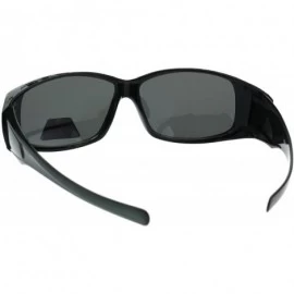 Rectangular Womens Polarized Lens Lightweight 60mm Fit Over Sunglasses - Green - CF18EN7EI6T $23.42