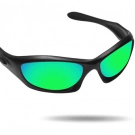 Rectangular Replacement Lenses Monster Dog Sunglasses - Various Colors - Emerald Green - Anti4s Mirror Polarized - CV187UAZKD...