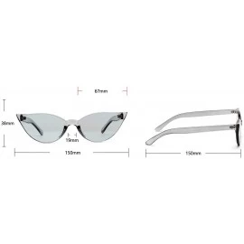 Butterfly Fashion Frameless Sunglasses Personality Glasses - Red - CW18SQMQEZ9 $22.94
