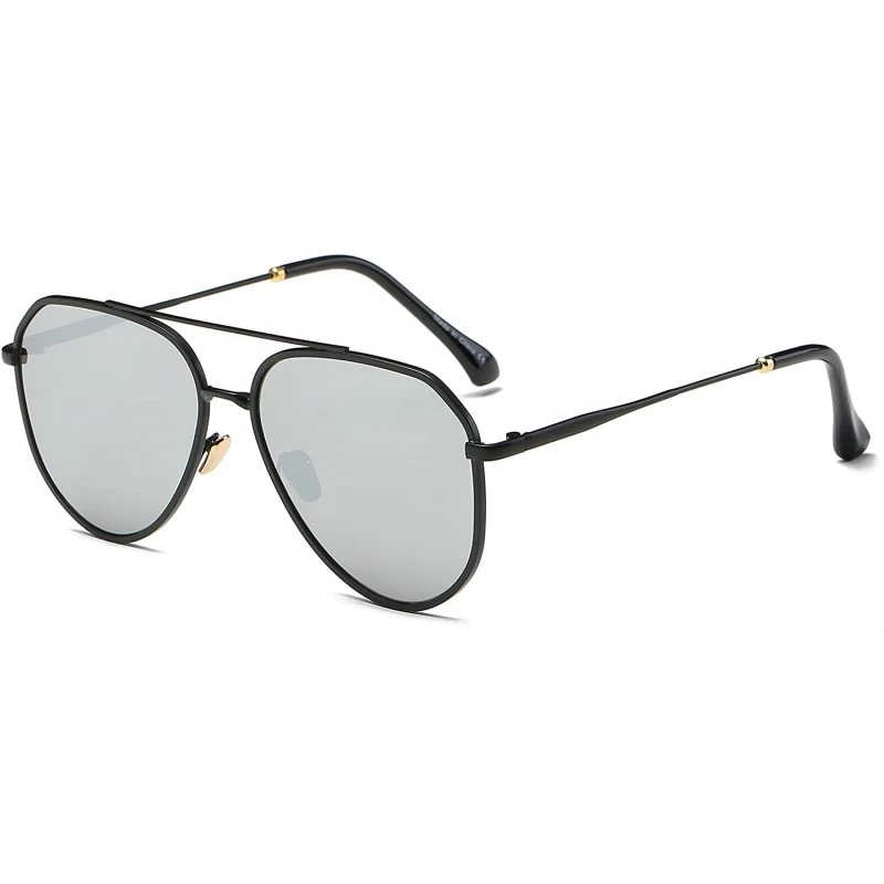 Oversized Premium Classic Aviator Sunglasses for Men & Women - 2046-grey - CU188CH48QS $10.77