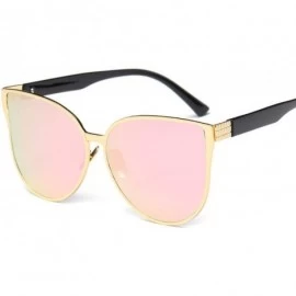 Cat Eye Oversize Cat Eye Sunglasses Women Fashion Summer Style Big Size Frame Mirror Sun Glasses Oculos UV400 - B3 - C5197A23...