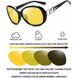 Oval Night Vision Glasses For Driving Glasses photochromic Polarized glasses - Night Driving Yellow Lens - CC194L6YLL2 $16.92