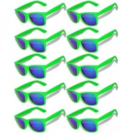 Wayfarer 10 Pairs Many Colors Matte Frame Vintage Sunglasses Mirrored Lens OWL. - 10_pairs_green_matte - CQ127L4GNHD $28.46