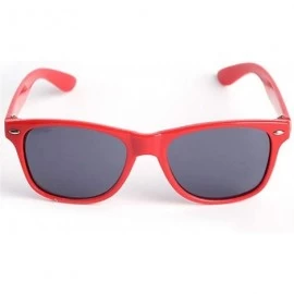 Aviator Vintage Boys Girls Sunglasses Children Cute Safety Coating Glasses UV 400 Black - Red - CF18XGEDWC6 $16.26