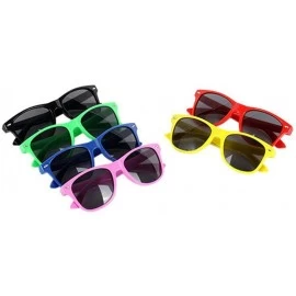 Aviator Vintage Boys Girls Sunglasses Children Cute Safety Coating Glasses UV 400 Black - Red - CF18XGEDWC6 $7.25