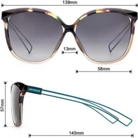 Cat Eye Linno Vintage Fashion Cat Eye Women's Sunglasses Mirrored Lens UV400 - Gradient Grey - CV18LQAC33L $23.38