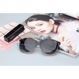 Cat Eye Linno Vintage Fashion Cat Eye Women's Sunglasses Mirrored Lens UV400 - Gradient Grey - CV18LQAC33L $12.78