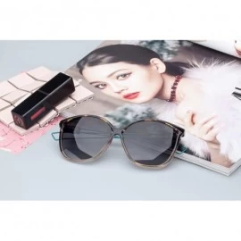 Cat Eye Linno Vintage Fashion Cat Eye Women's Sunglasses Mirrored Lens UV400 - Gradient Grey - CV18LQAC33L $23.38