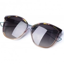 Cat Eye Linno Vintage Fashion Cat Eye Women's Sunglasses Mirrored Lens UV400 - Gradient Grey - CV18LQAC33L $23.38