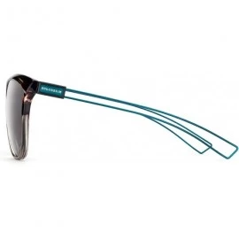 Cat Eye Linno Vintage Fashion Cat Eye Women's Sunglasses Mirrored Lens UV400 - Gradient Grey - CV18LQAC33L $23.38